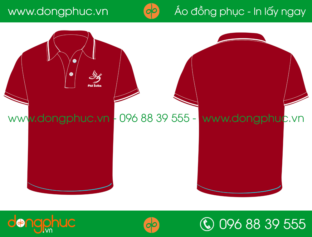 Áo phông đồng phục nhà hàng Phở Sutka